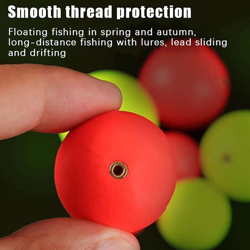 10 billes flottantes EPS pêche - Boules de mousse haute flottabilité 15-36mm accessoires extérieur