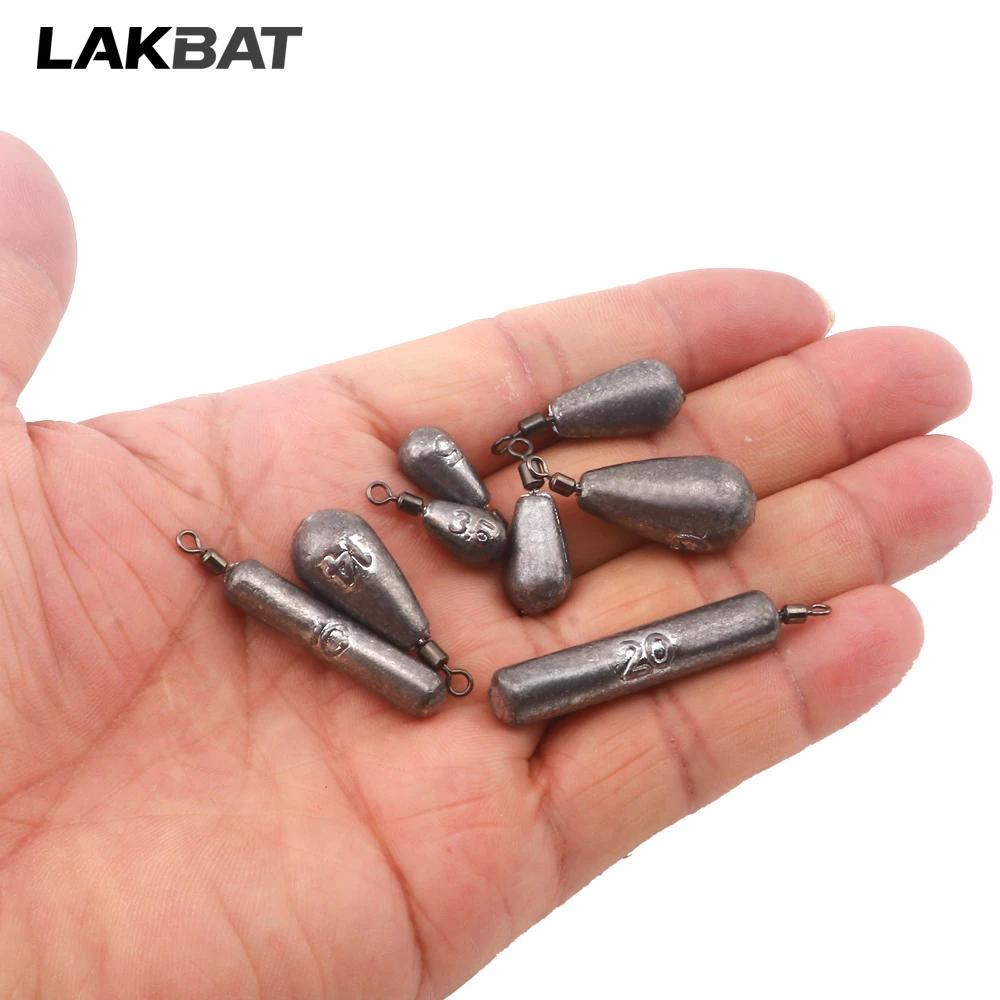 Lot de 10 plombs de pêche goutte d'eau, 3.5g 5g 7g 10g 14g 20g, pour une