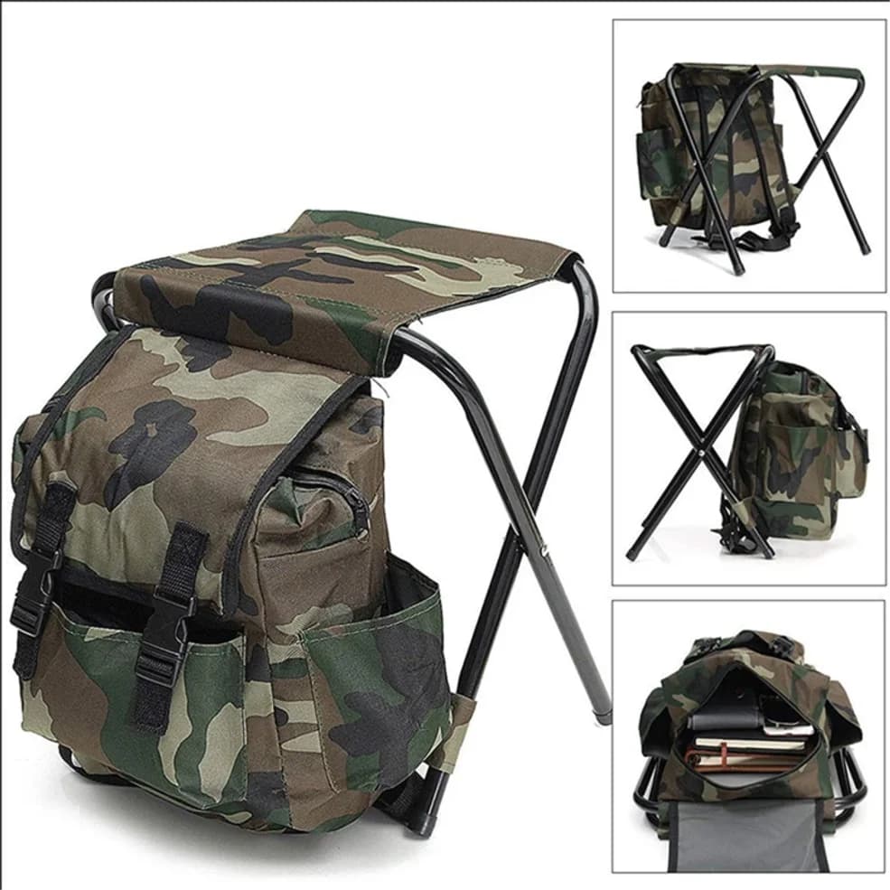 Chaise de pêche camping pliante robuste confortable tabouret portable sac économique