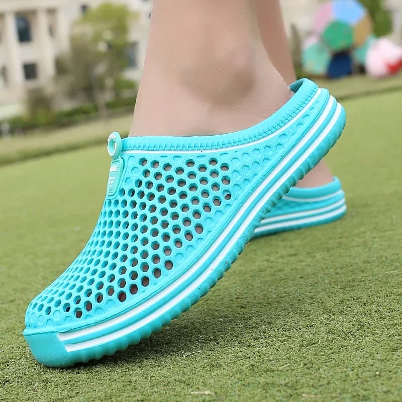 Chaussures aquatiques unisexe sandales plage couple évacuation eau flip flops outdoor slippers homme