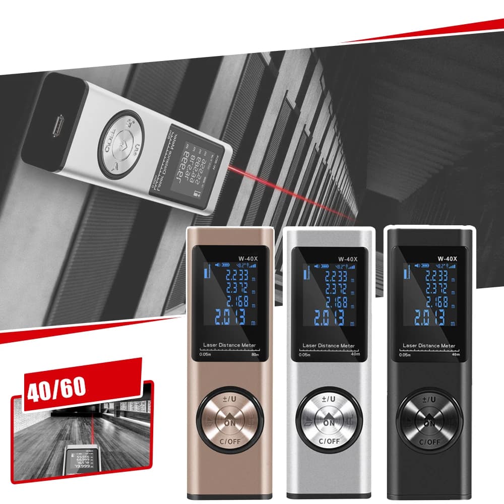 Mini télémètre laser portable - Mesure d'angle et distance pour pêche précise et construction