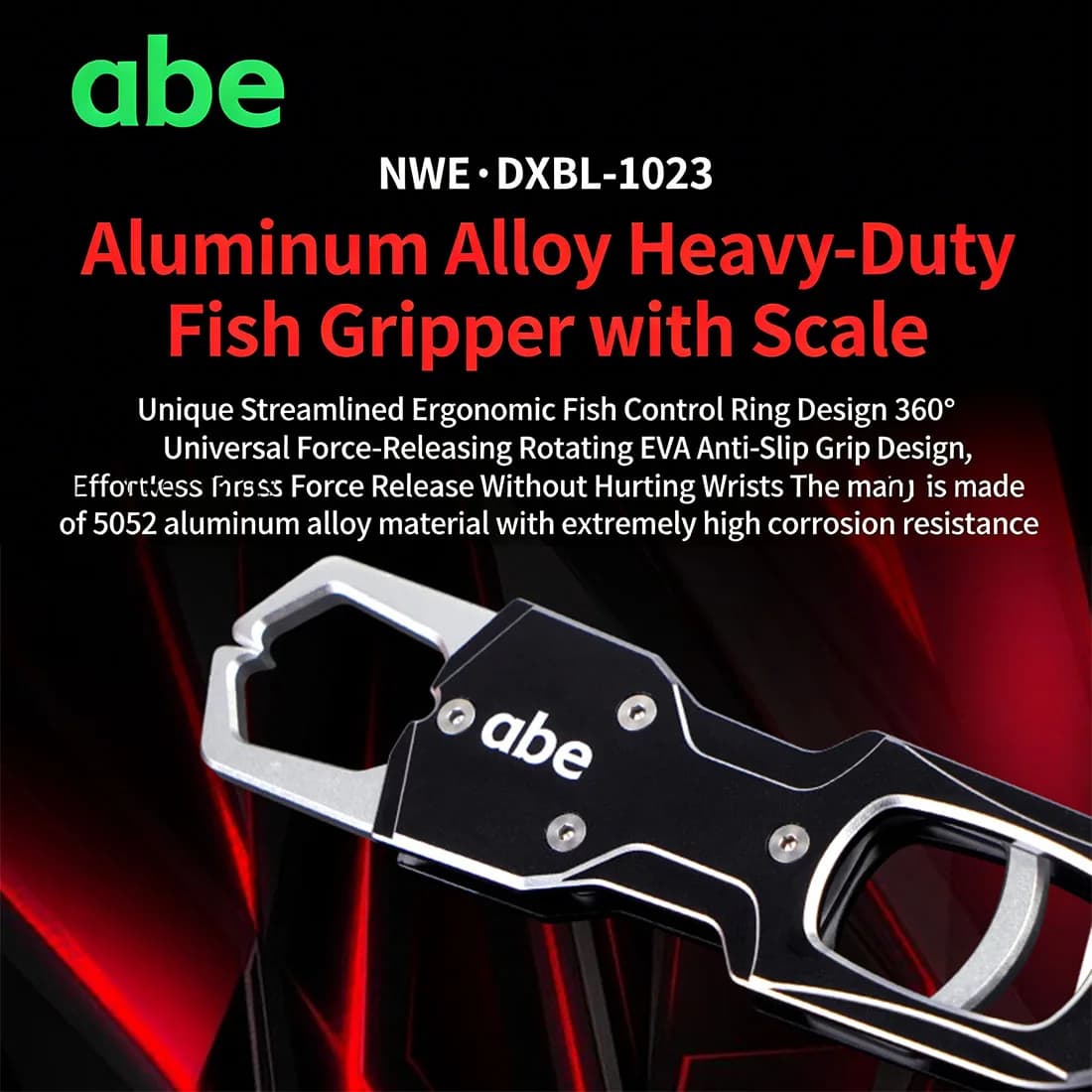 Pince pêche aluminium ABE 26kg - Gripper multi-fonctions coupe-ligne et dégorgeoir