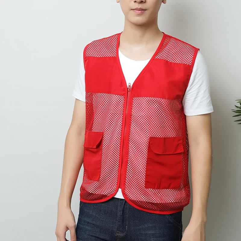 Veste sans manches homme pêche 2023 multi-poches mesh respirant pour été extérieur