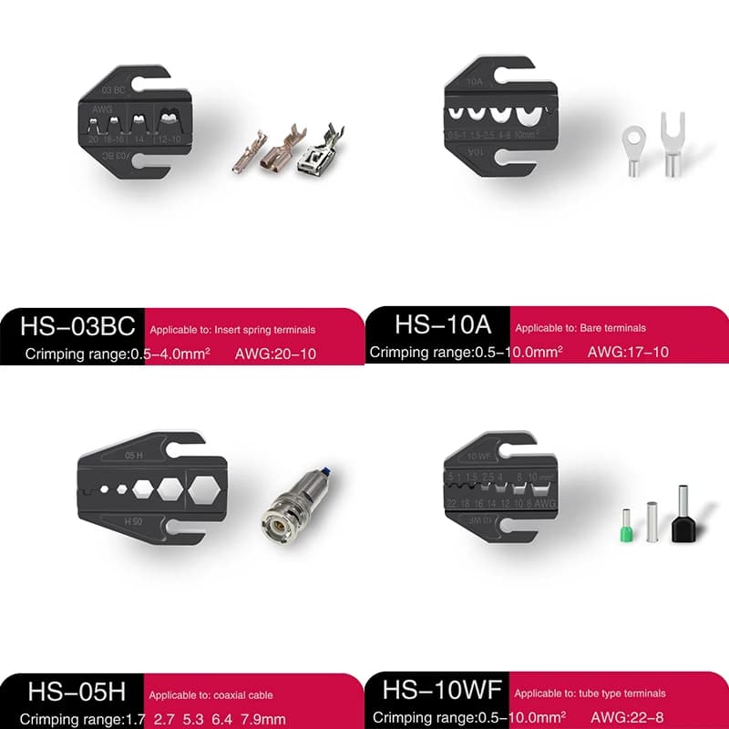Kit de pinces à sertir terminales isolées - Outil professionnel pour connexions électriques de pêche
