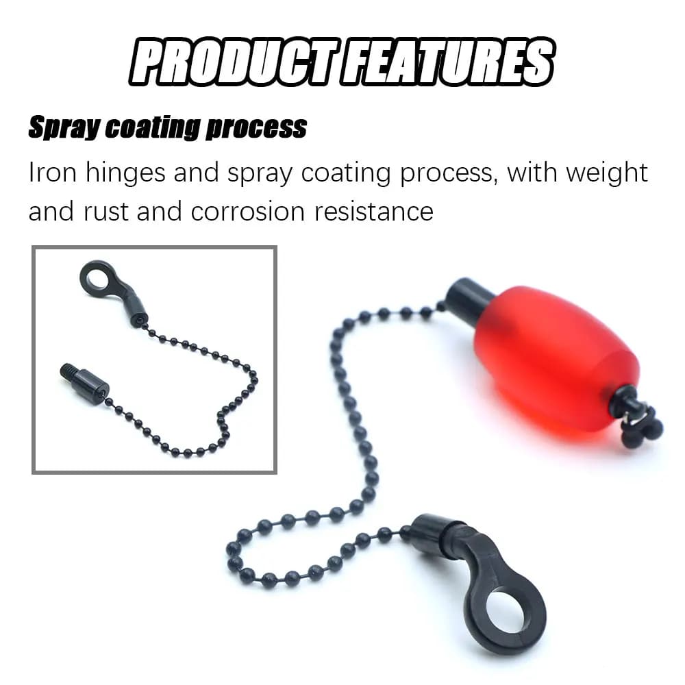 Bobbin Swinger avec chaîne acier pour pêche carpe - Indicateur de touche précis pour pêche au coup