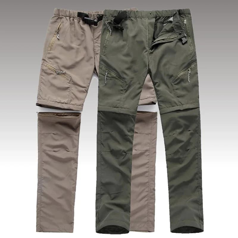 Pantalon cargo détachable homme été séchage rapide pour pêche et activités nautiques