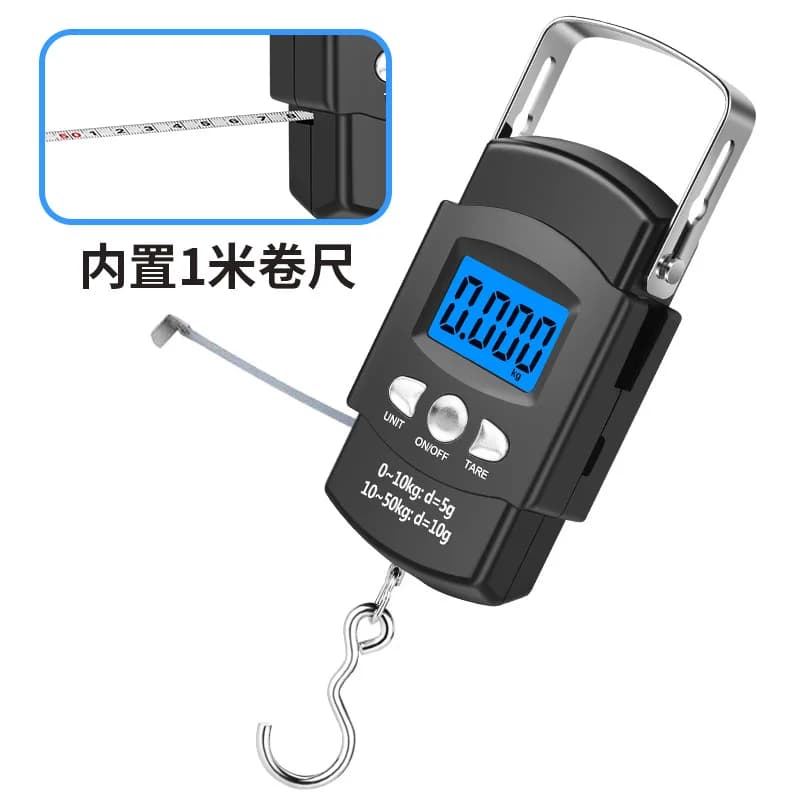 Balance électronique portable avec mètre ruban - Pêche, bagages, pesée précise 0.1g - Rechargeable USB