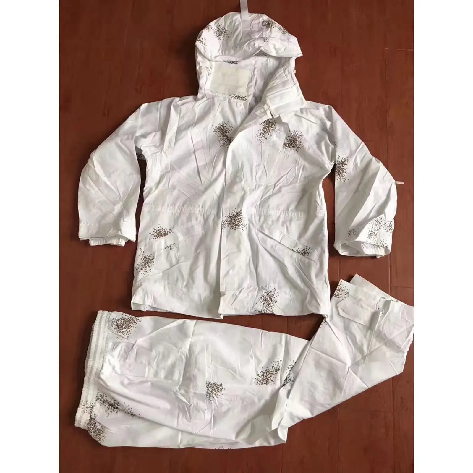 Combinaison unisexe camouflage neige pour pêche hivernale et activités outdoor
