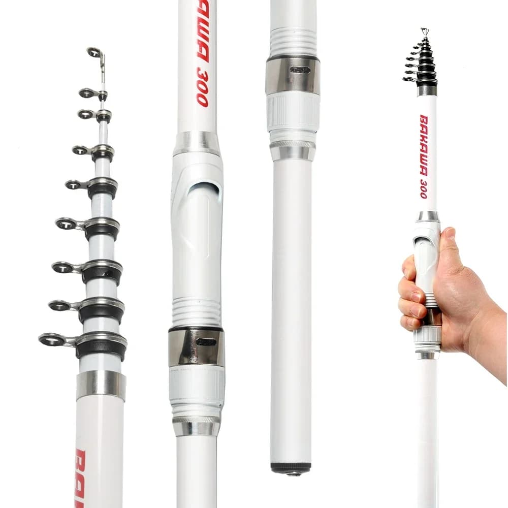 Canne feeder télescopique carbone 1.5-3.0m pêche carpe rock durable accessoires voyage