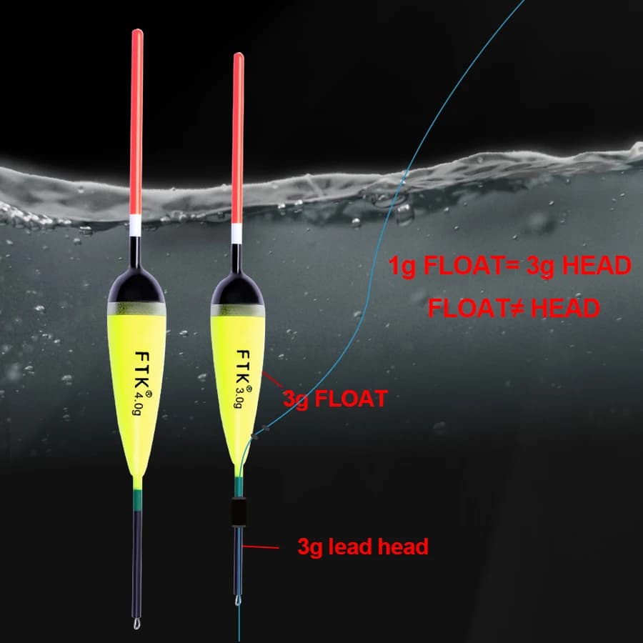 Flotteurs en sapin de Bargouzine pour pêche à la carpe - 5 pièces 2g-4g 15,5-20cm FTK pêche verticale