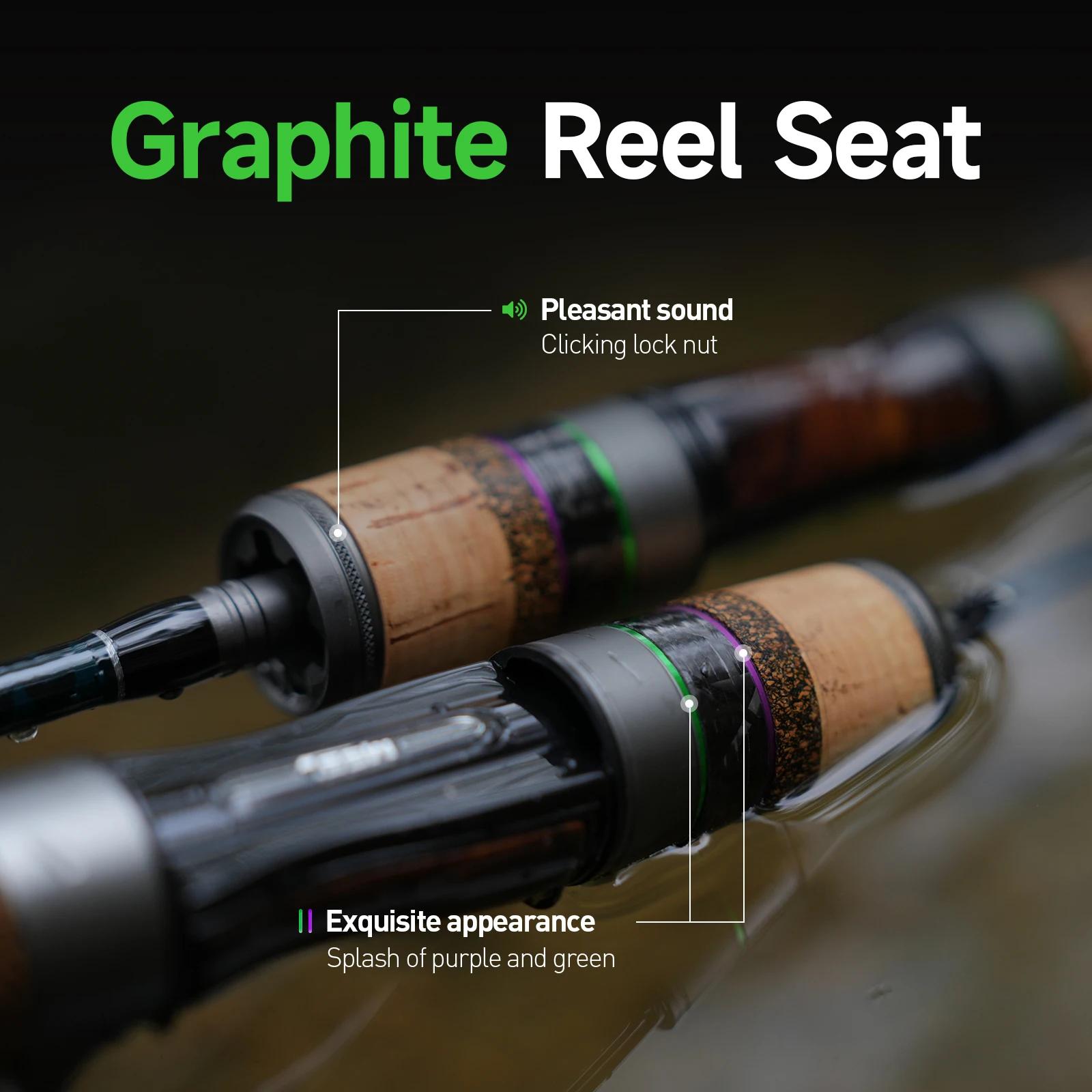 Canne casting ultra-légère 78g carbone pour leurres 1-8g - guide FUJI® manche liège magique pêche précise