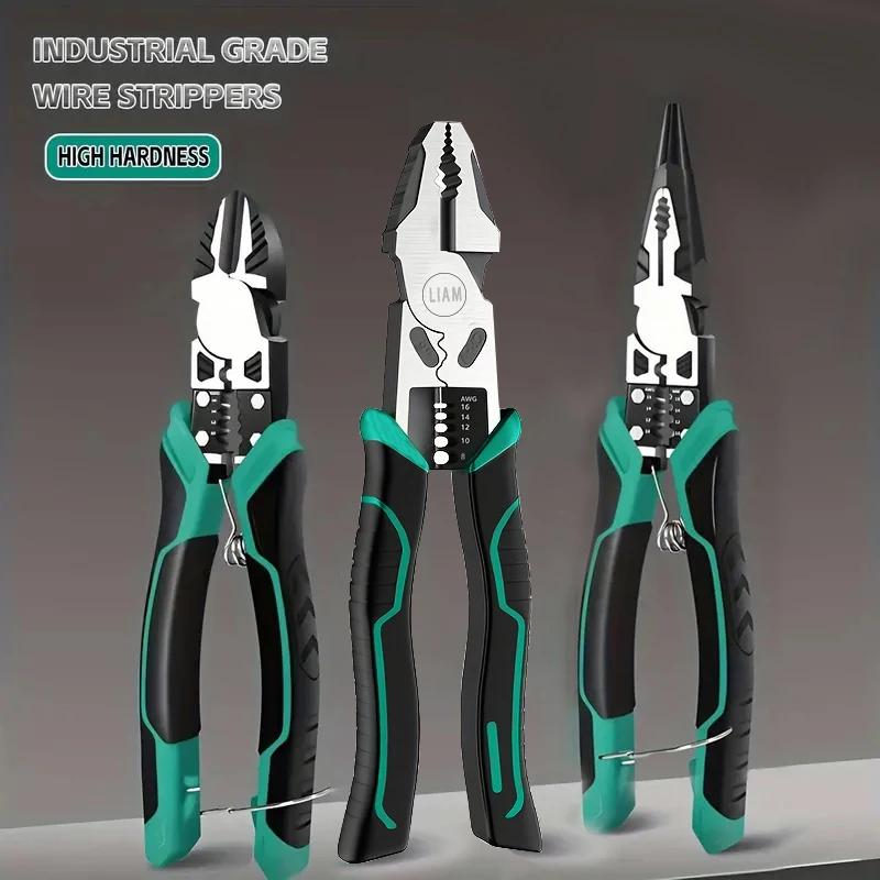 Pince coupante diagonale multifonction alliage robuste pour électricien - Outil universel coupe-fil