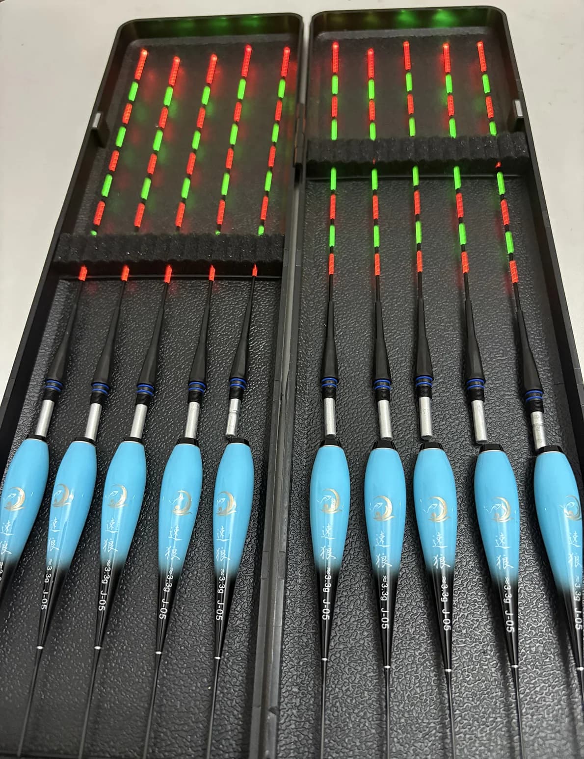 10 flotteurs de pêche lumineux électroniques pour carpe et queue nuage, visibles jour et nuit