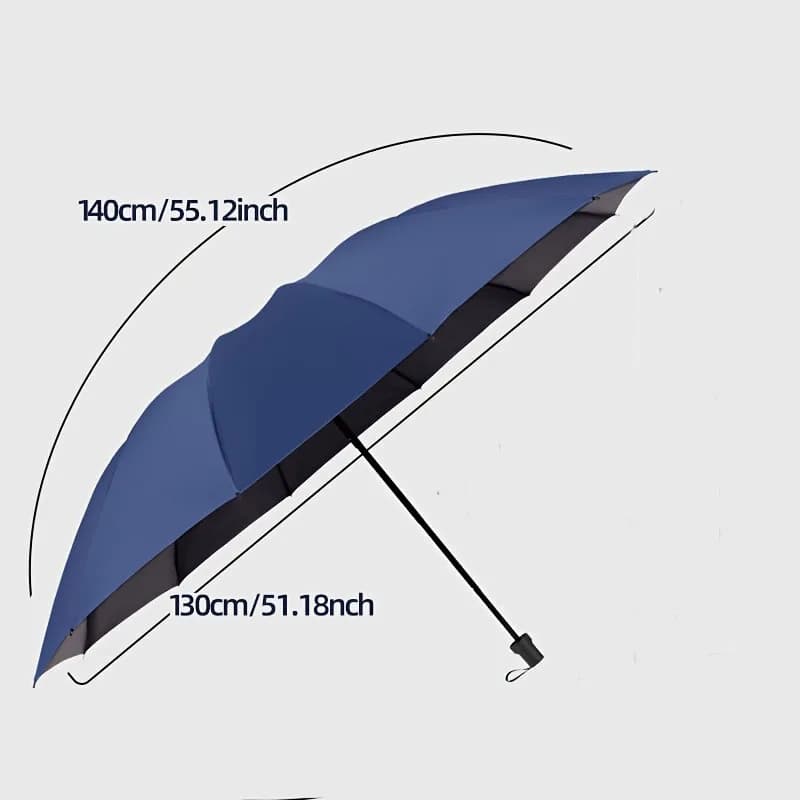 Parapluie homme grande taille 130cm pliable professionnel anti-vent imperméable protection UV pêche