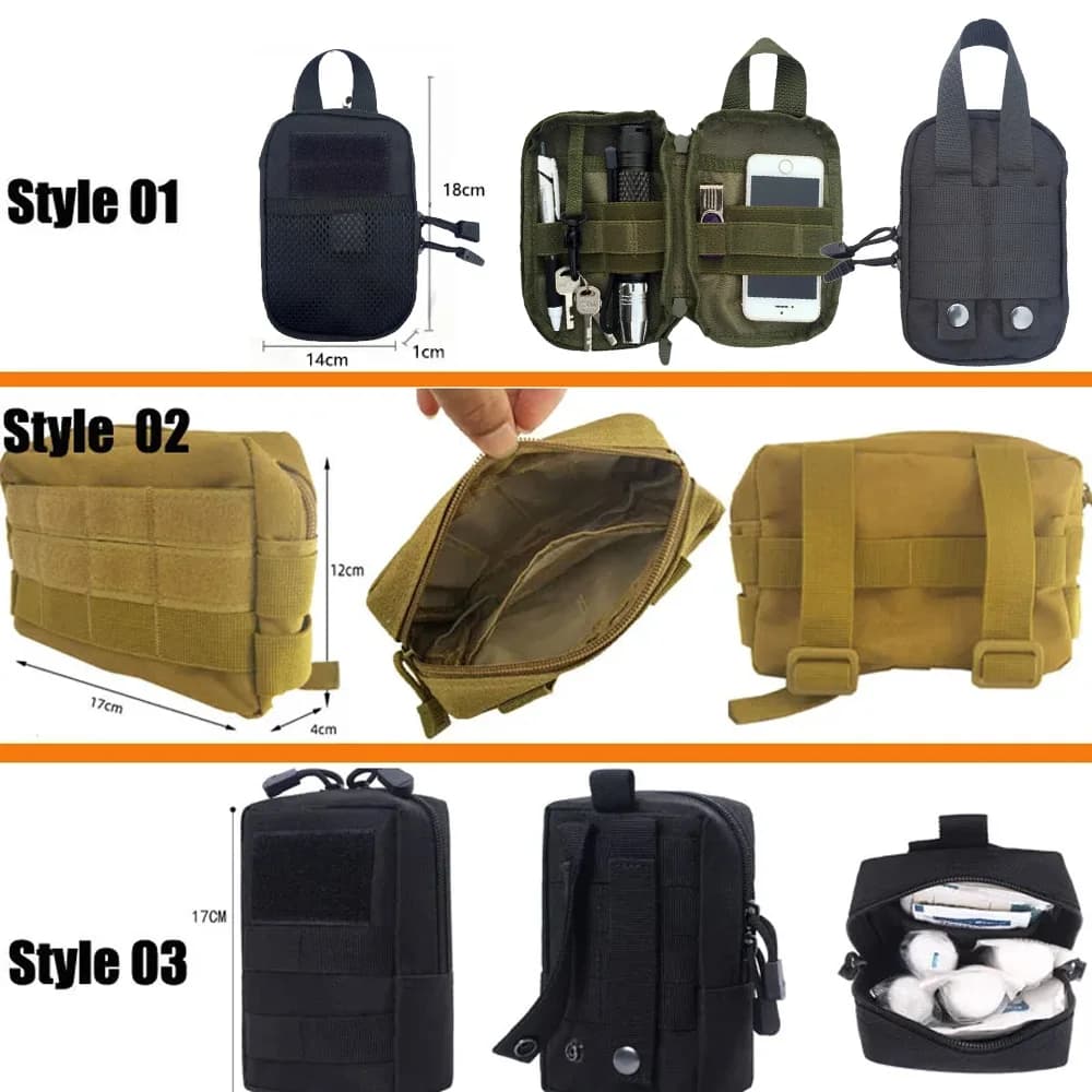 Sac banane IFAK EDC pour pêche et camping - Kit de premiers secours tactique
