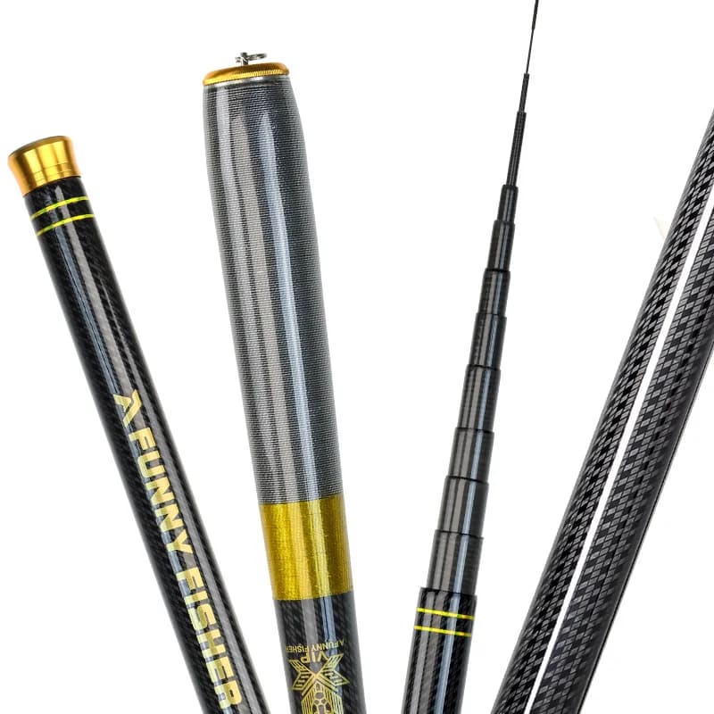 Canne télescopique JOSBY carbone ultralégère 3.6-7.2m pour pêche à la carpe et au feeder