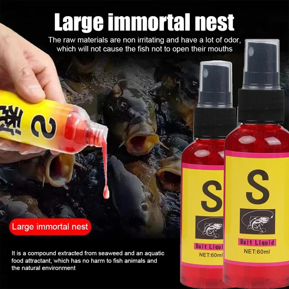 Appât liquide carpe 60ml - Attractant puissant pour pêche à la carpe - Matériel de nidification artificiel