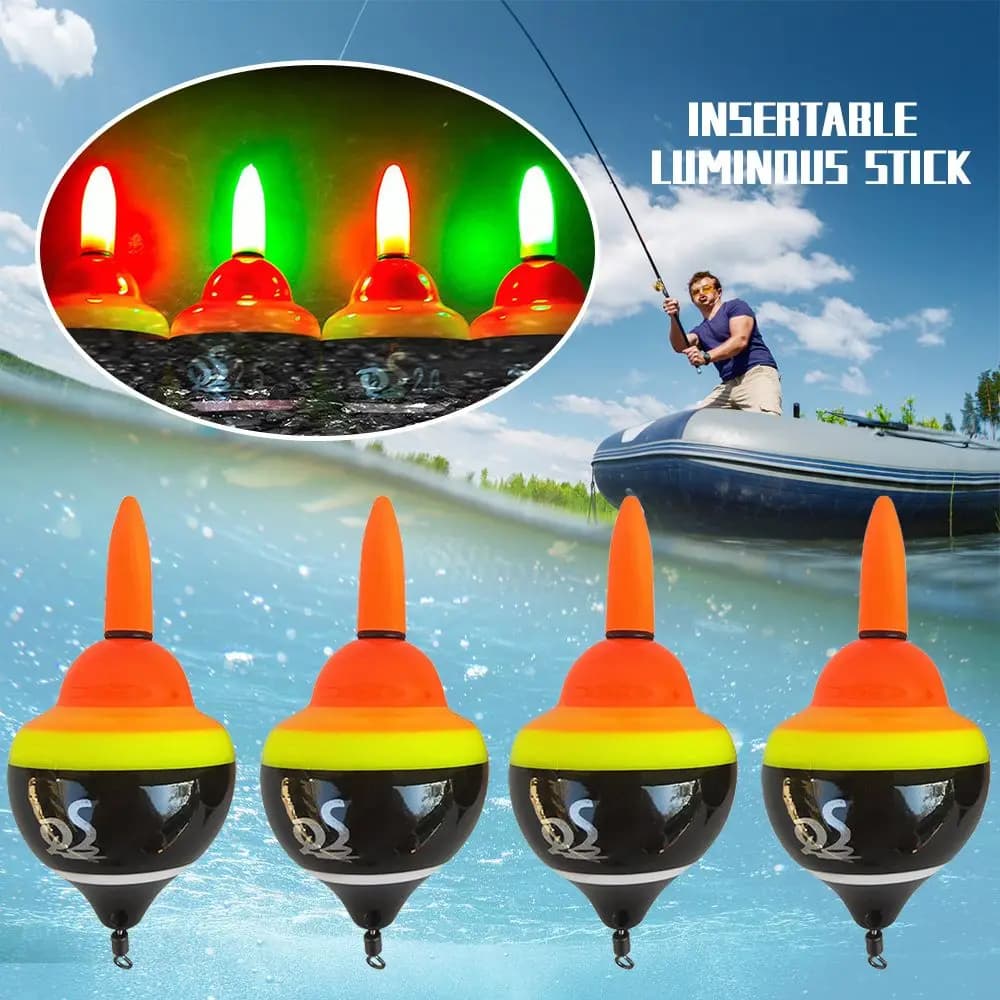 Flotteur pêche roche mer océan lumineux bâton inséré accessoires pêche surfcasting
