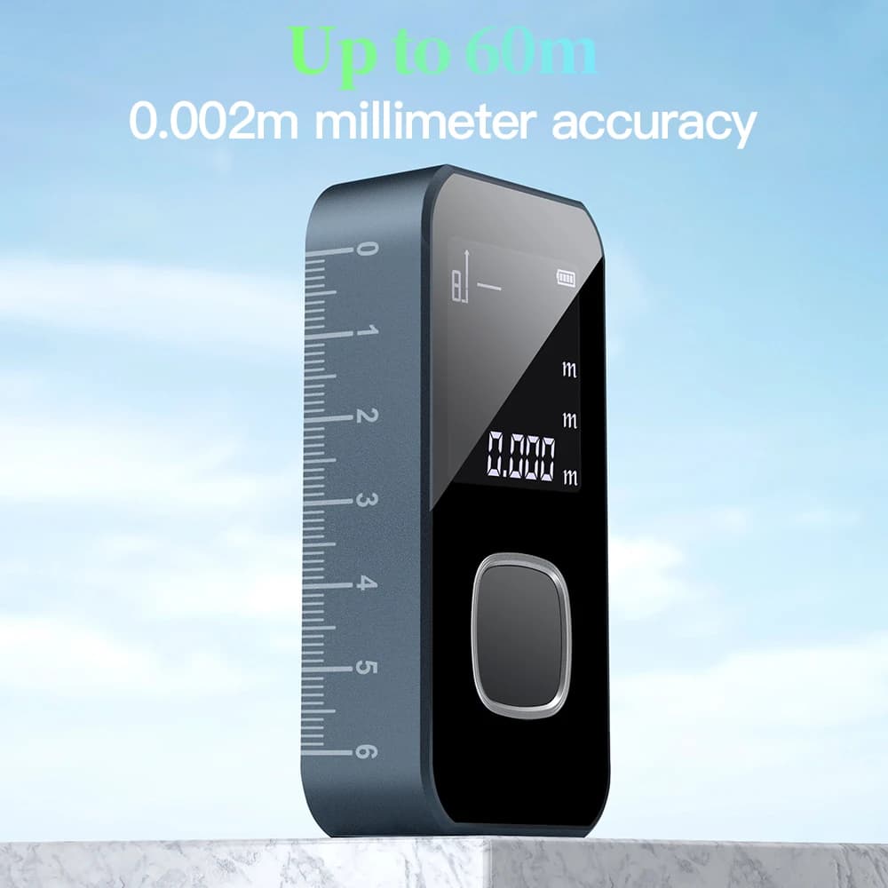 Télémètre laser intelligent 60m avec écran LCD pour pêche précise et mesures techniques