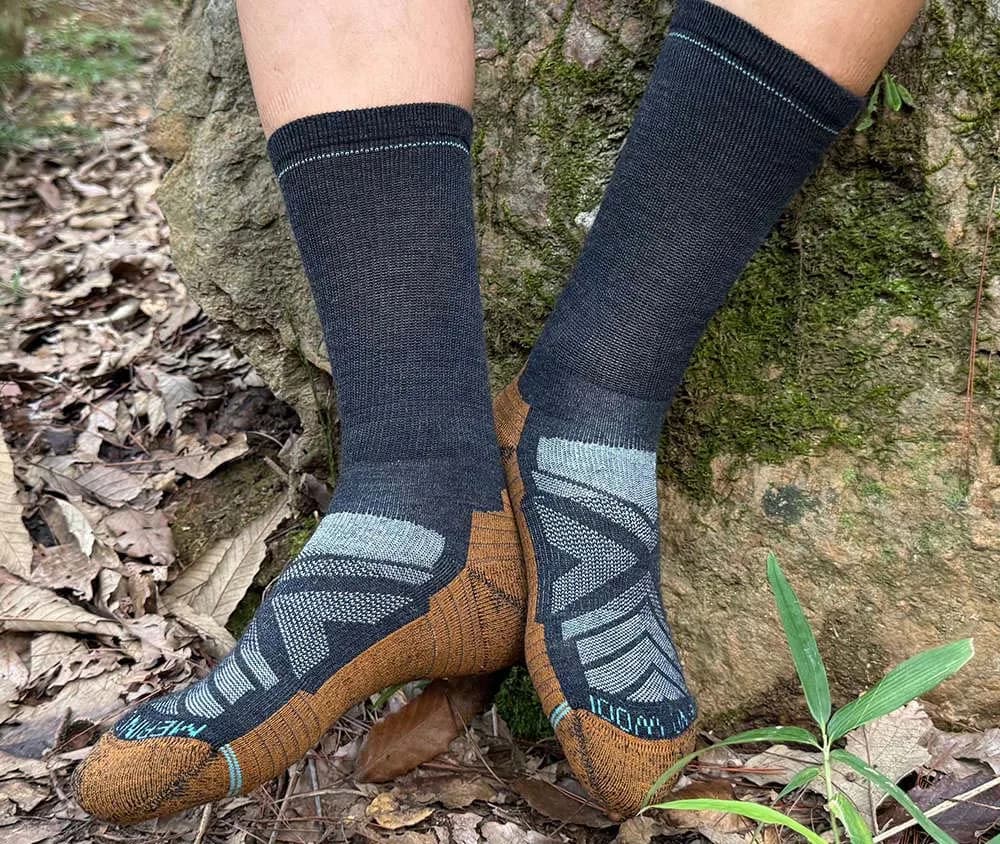 Chaussettes randonnée laine mérino 3 paires homme femme automne hiver chaudes pêche