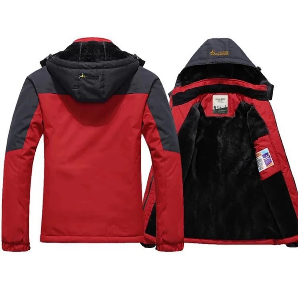 Parka d'hiver pour homme épais chaud coupe-vent fourrure militaire à capuche anorak
