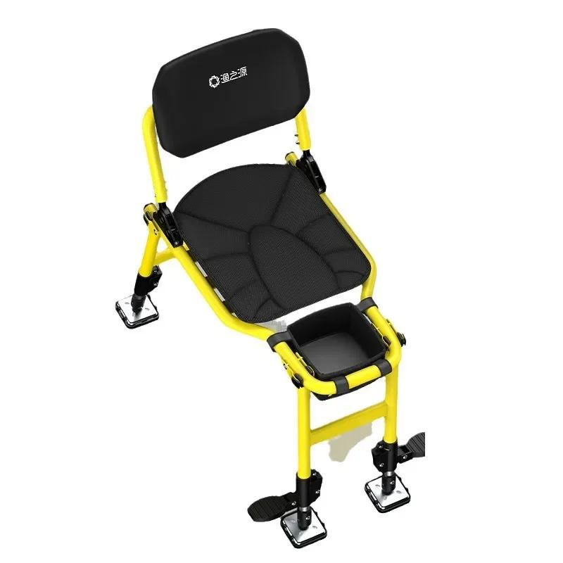 Chaise de pêche Knight 2025 en alliage d'aluminium légère multifonction pliable pour pêche sauvage