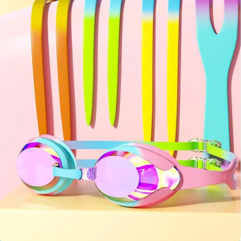 Lunettes de natation enfants garçons filles étanches anti-buée HD professionnelles piscine
