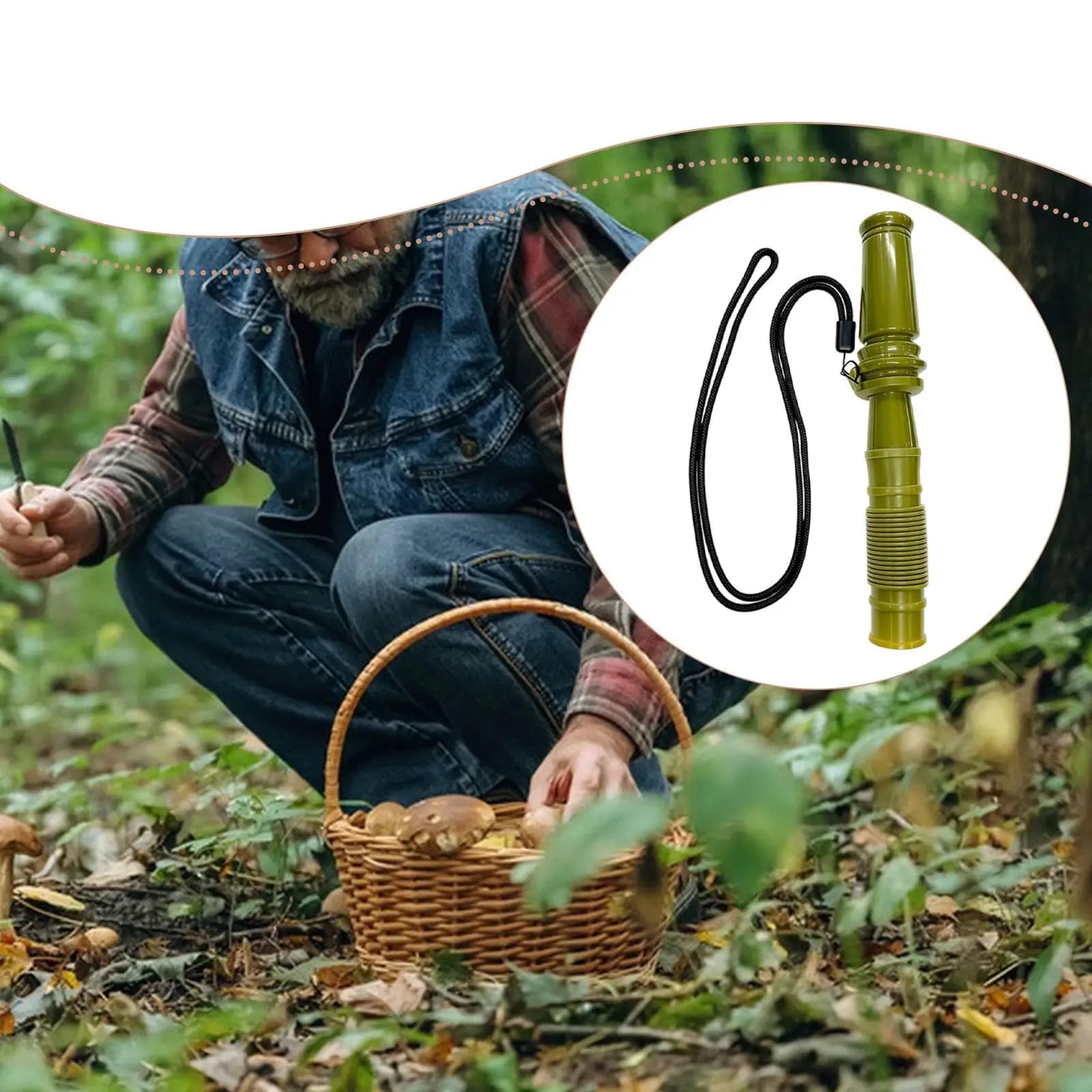 Appel chevreuil polyvalent en ABS léger - Simulateur détresse faon pour chasse et reconnaissance