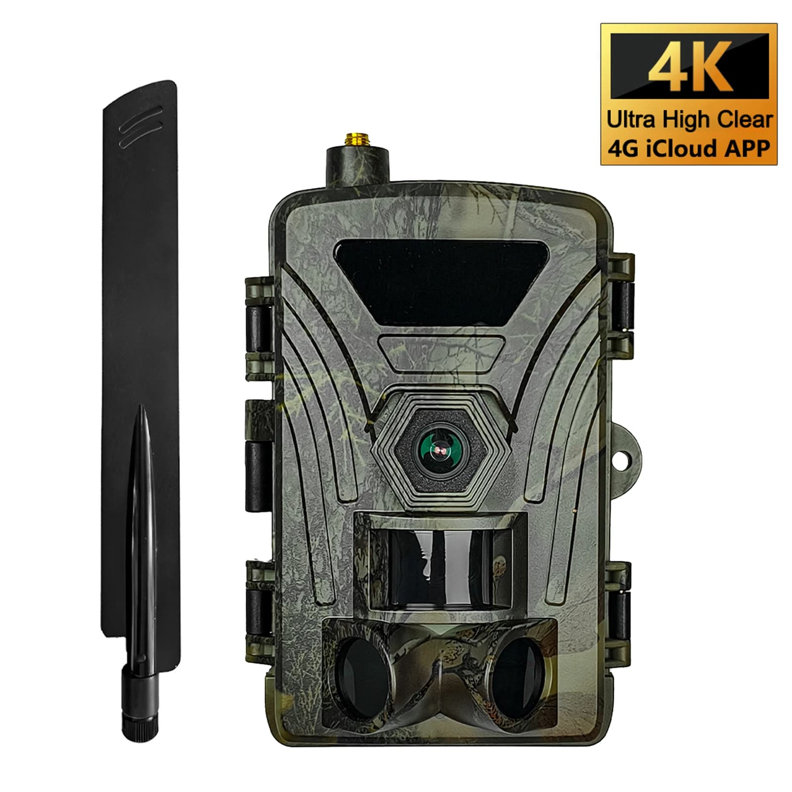 Caméra de chasse 4G 8K 60MP - Détection PIR 120° ultra-rapide pour observation faune sauvage