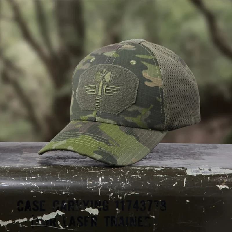 Casquette tactique Multicam Arid pour pêche sportive avec matériau ripstop respirant