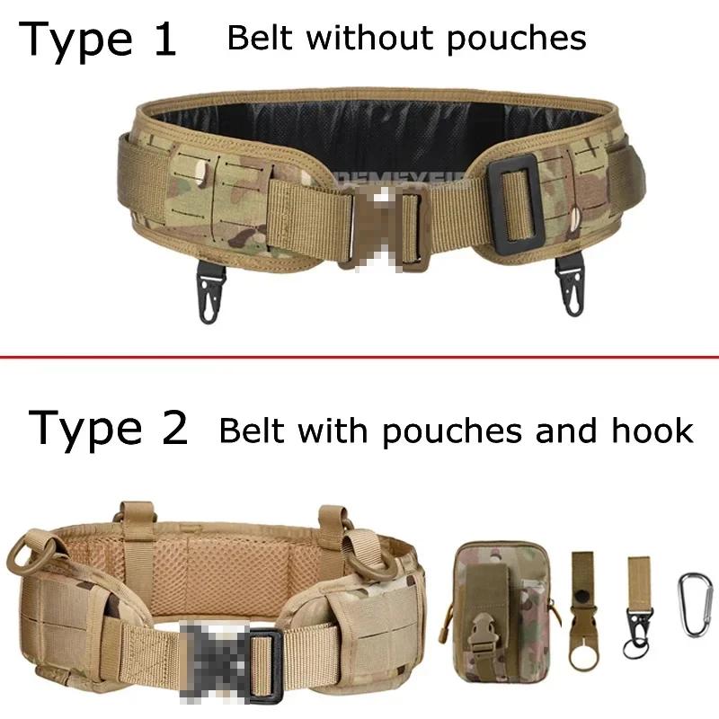 Ceinture taille tactique Molle pour war game paintball airsoft et équipement pêche sportive