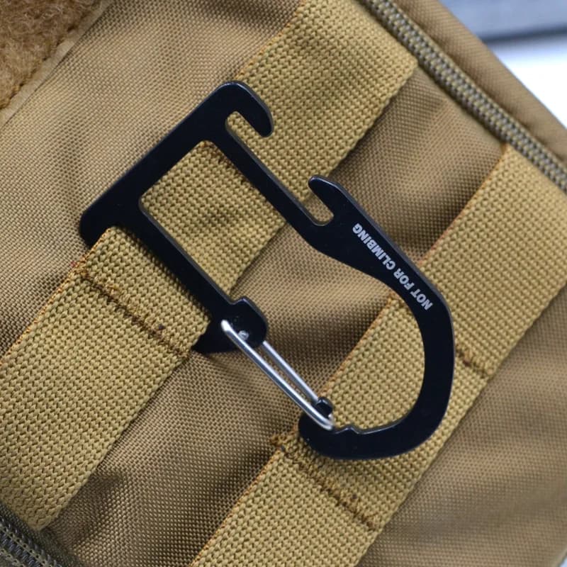 Boucle tactique Woojin en alliage d'aluminium ultra-léger - Accessoire détachable rapide pour pêche