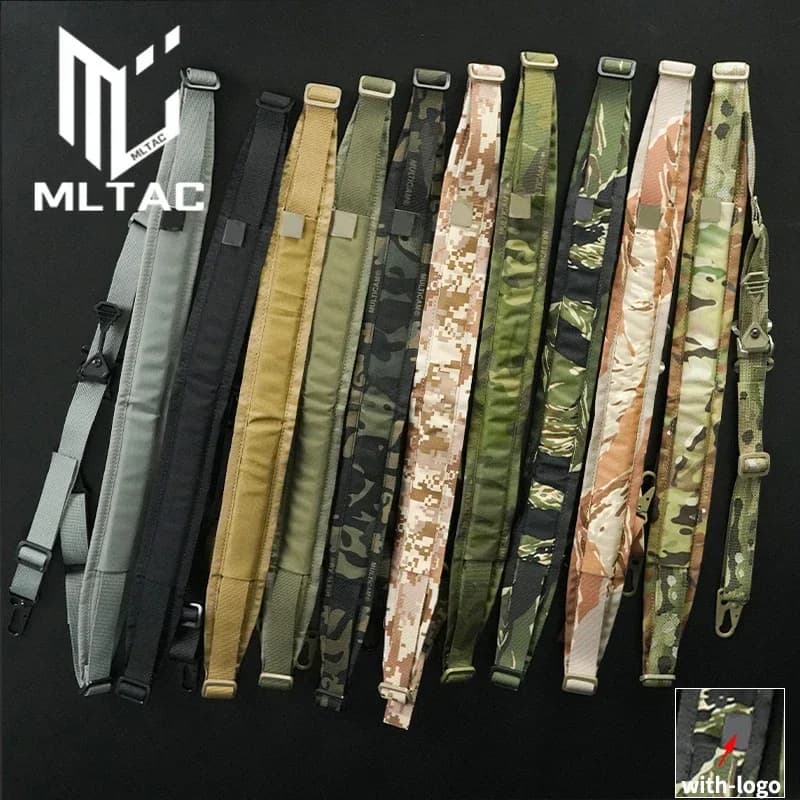 Sangle tactique modulaire 2 points pour fusil - Sangle ajustable pour M4, AK, AR15 et fusils de pêche
