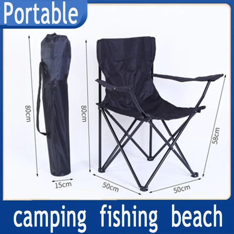 Chaise de pêche portable oxford - Siège pliant ultra-léger pour plage camping randonnée extérieur