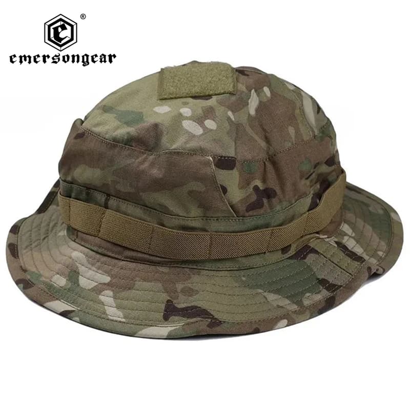 Chapeau de pêche camouflage Boonie Emersogne pliable pour pêche voyage et plage