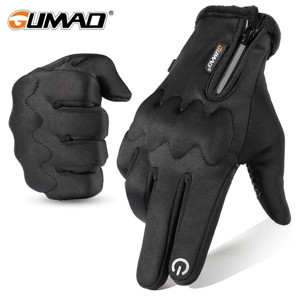 Gants d'hiver thermiques écran tactile pour ski et randonnée - Anti-dérapant et coupe-vent