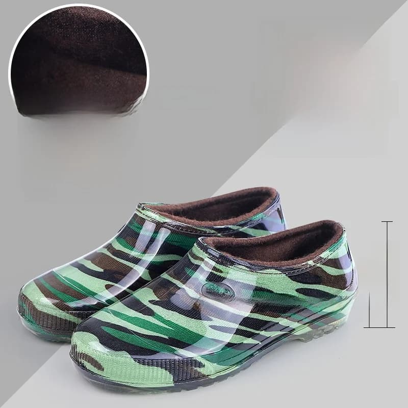 Bottes de pluie homme basse légères cuisine travail antidérapantes respirantes imperméables casual bout rond