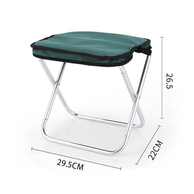Tabouret de pêche pliant léger avec sac de transport - Siège portable aluminium pour camping et plage