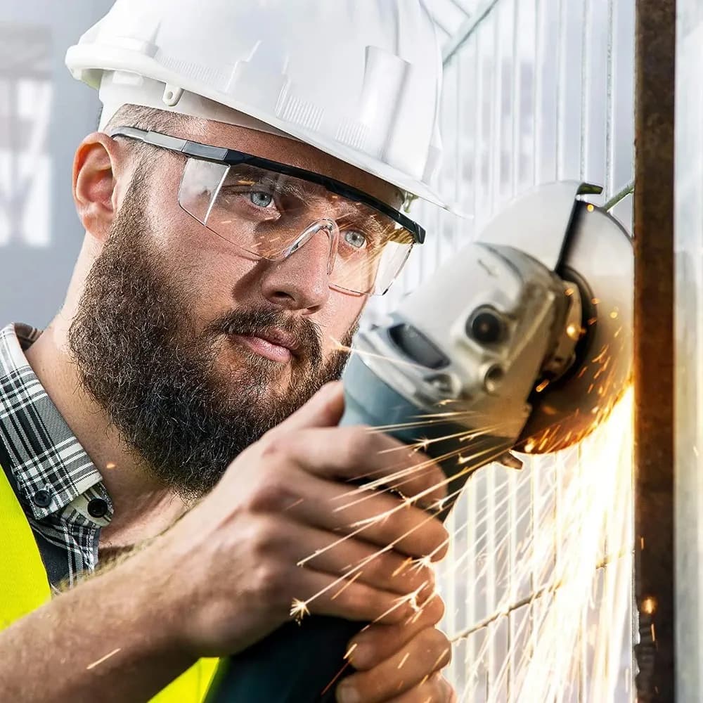Lunettes de sécurité anti-buée 1/2 paires - Protection yeux labo, industriel, réparation pêche professionnelle