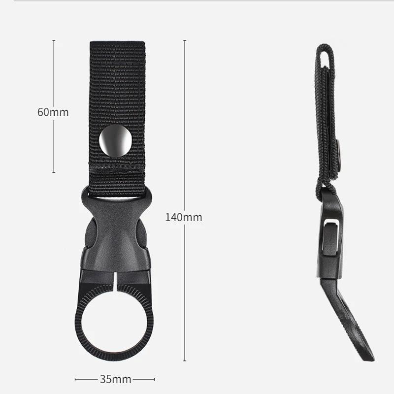 Porte-bouteille clipable nylon avec mousqueton pour ceinture sac à dos équipement pêche et randonnée
