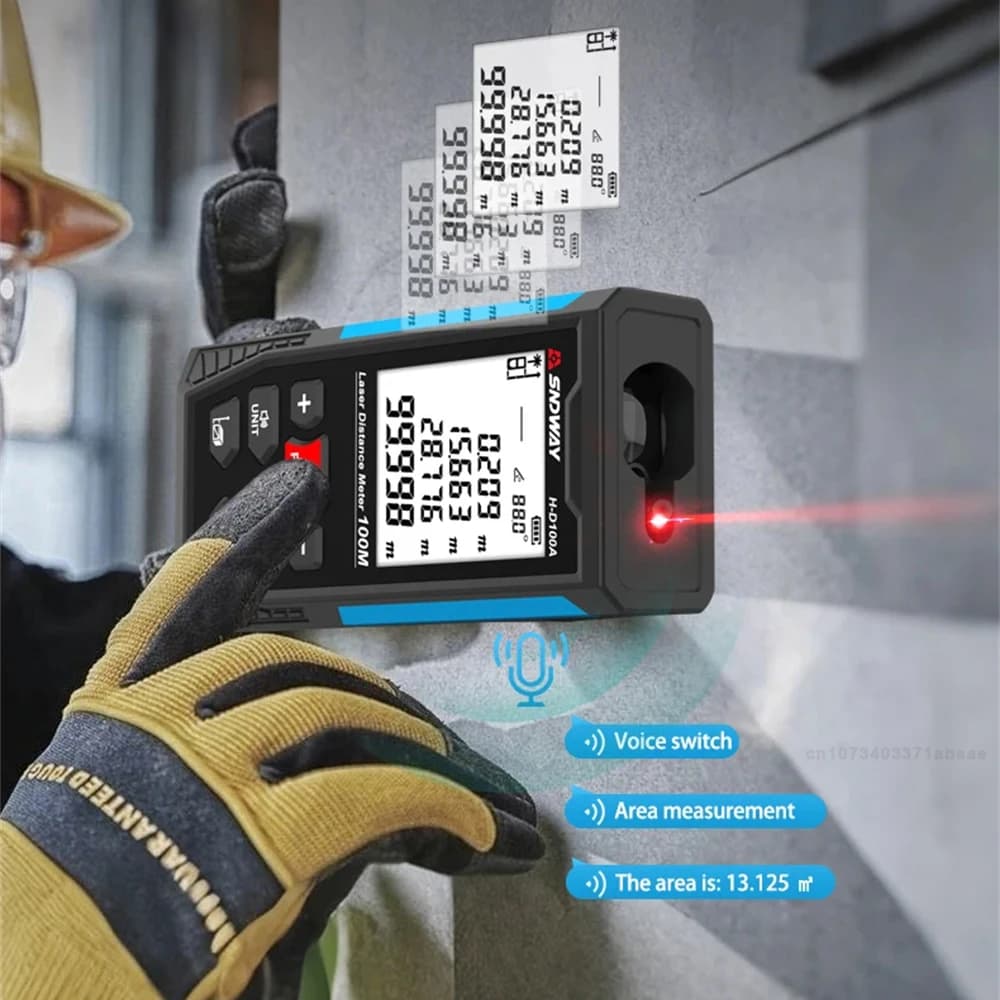 Télémètre laser SNDWAY mini avec règle électronique pour pêche précise et mesures rapides