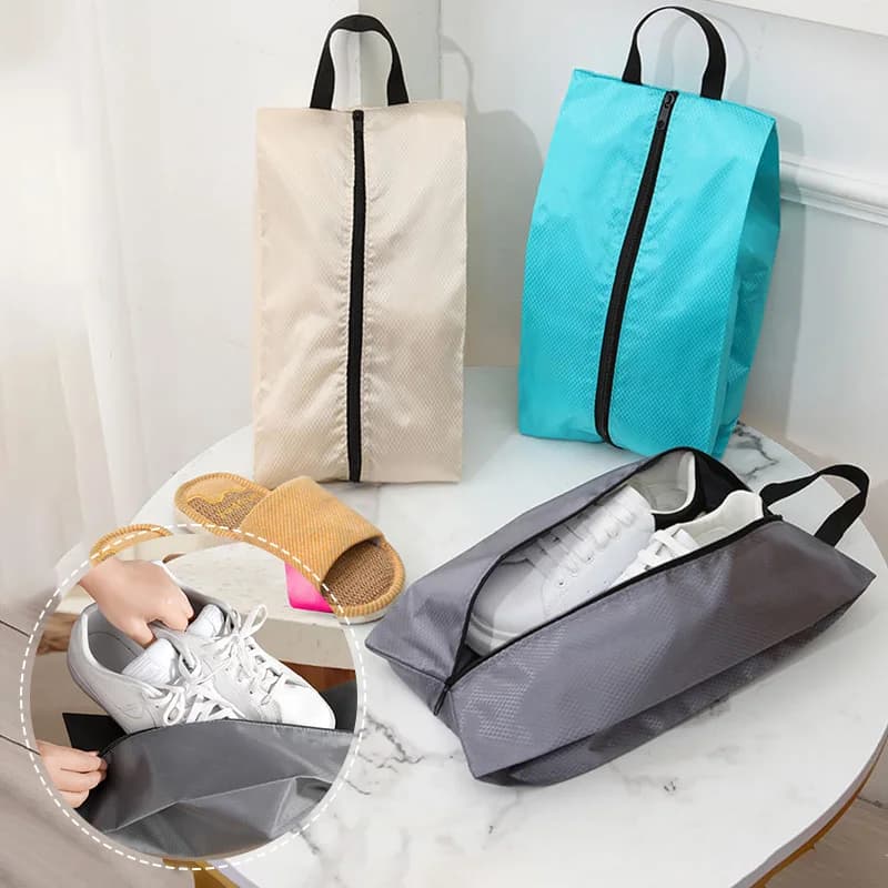 Sacs de rangement chaussures de voyage étanches - Poches imperméables avec fermeture éclair unisexes