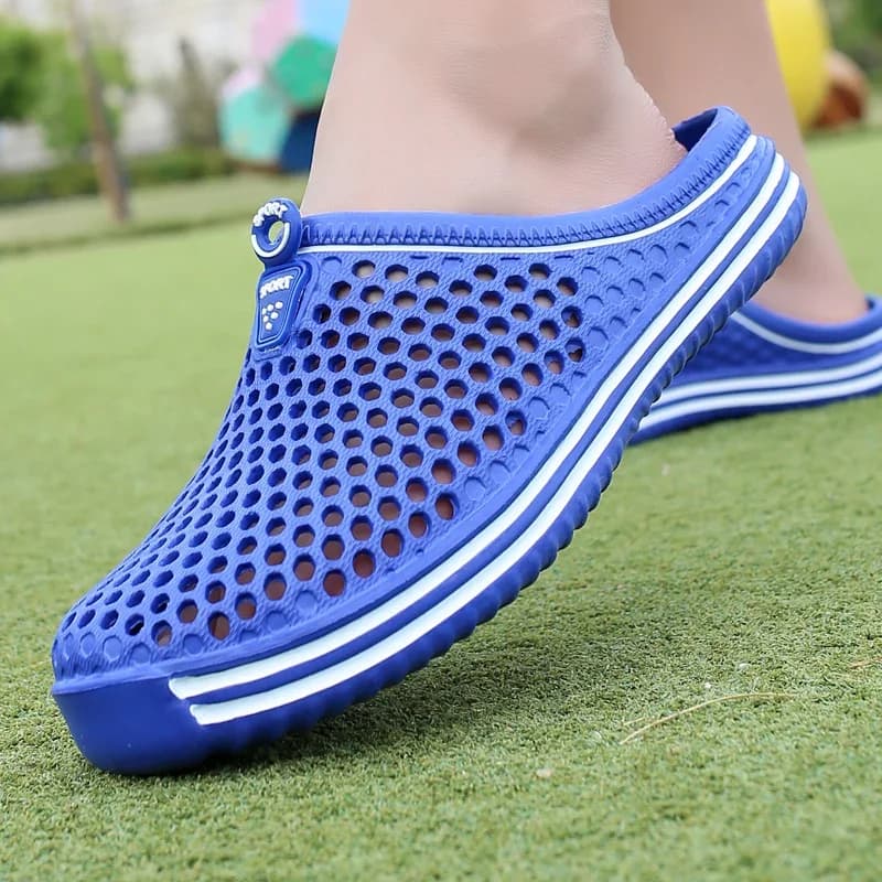 Chaussures aquatiques unisexe sandales plage couple évacuation eau flip flops outdoor slippers homme