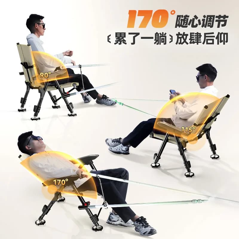 Chaise de pêche européenne YUZHIYUAN 2025 pliable portable tout-terrain pour pêche sauvage extérieure