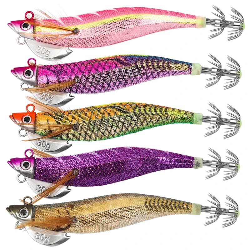 Leurre leurre calmar octopus jig japonais 30g 25g pour pêche en mer et game fishing