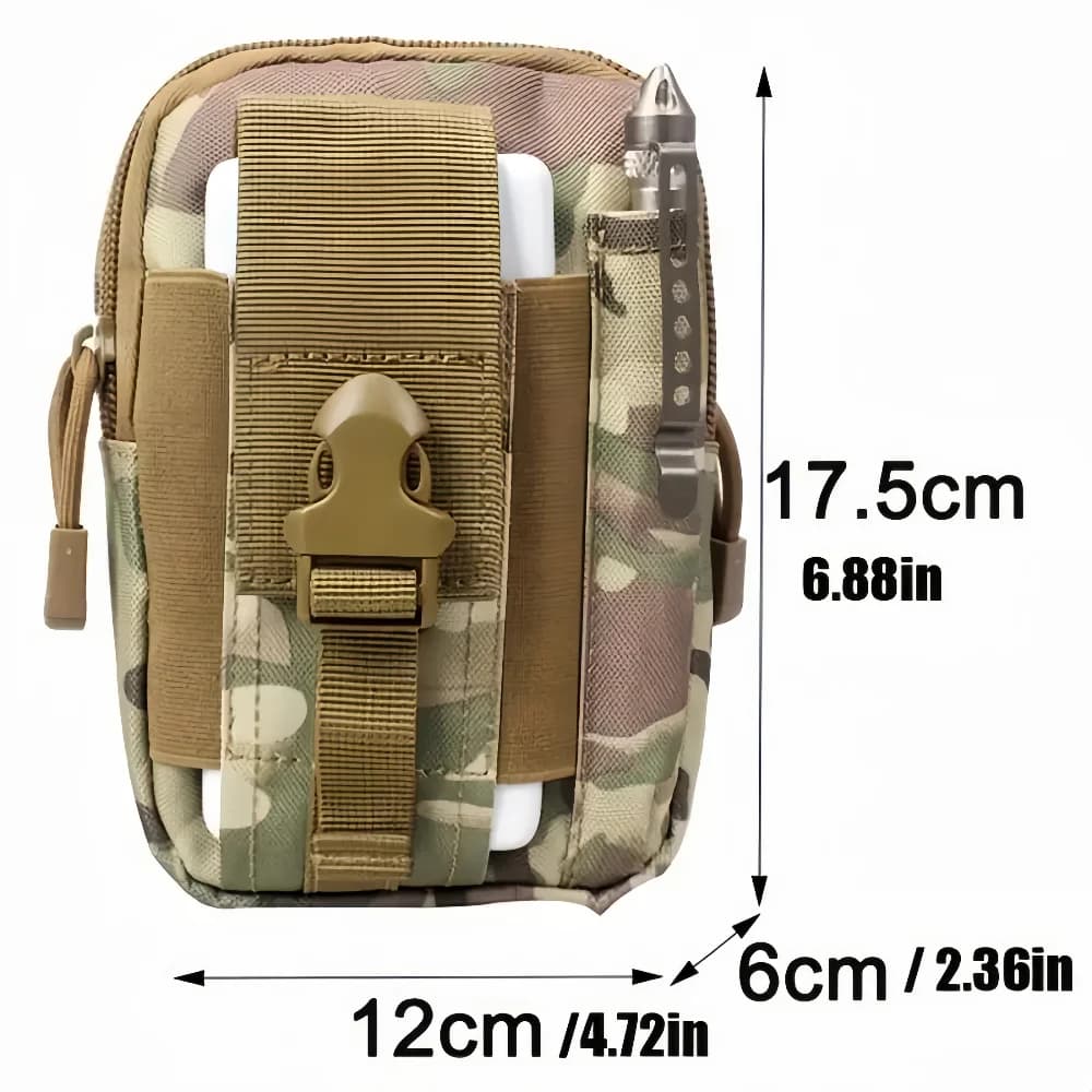 Sac banane camouflage jambe pour pêche à la marche et pêche en rivière équipement léger