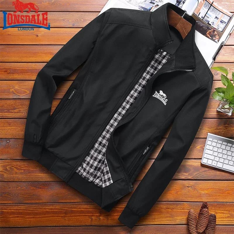 Veste bomber LONSDALE brodée printemps automne - Veste baseball col sport slim fit - Veste homme M-6XL