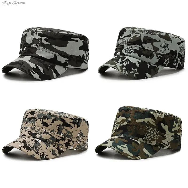 Casquette plate camouflage unisexe - Protection solaire pour pêche, camping et randonnée