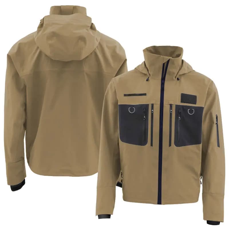 Veste de pêche imperméable respirante tactique pour la pêche à la mouche et le kayak