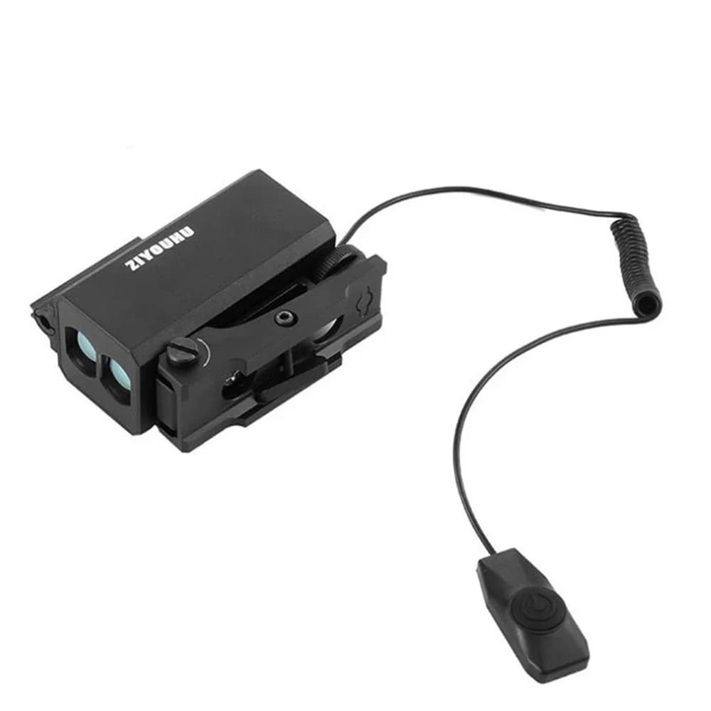 Télémètre laser mini métal professionnel 2-en-1 pour chasse et pêche - Mesure 1200m avec vitesse